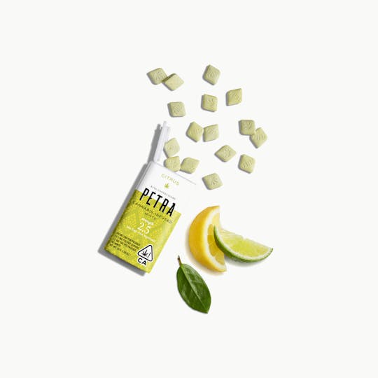 Kiva Confections - Petra Citrus CBD Mints - 100mg CBD - 1