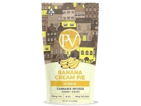 Platinum Vape - Platinum Vape 100mg Banana Cream Pie Gummy Coins - 1