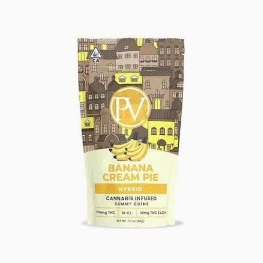 Platinum Vape - Platinum Vape 100mg Banana Cream Pie Gummy Coins - 1