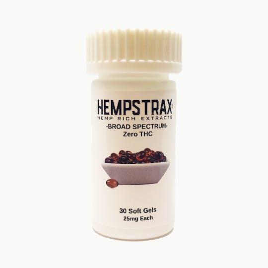 Hempstrax - 25MG CBD SOFTGELS - 1
