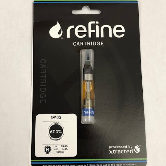 Refine New England (Medical) - SFV OG Distillate Cartridge (1 Gram) - 1
