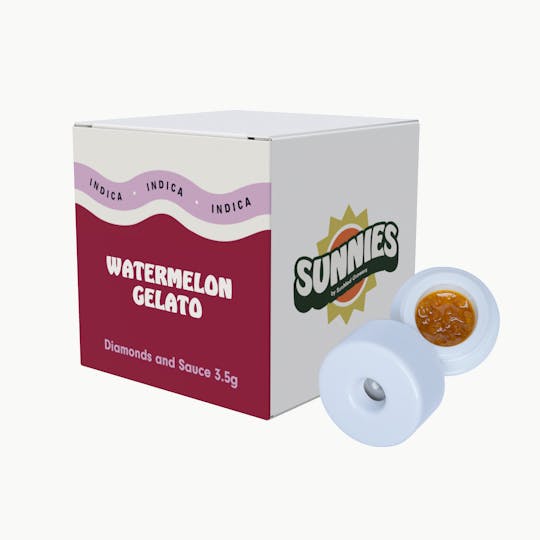 SunMed Growers - Watermelon Gelato Diamonds and Sauce 3.5g - 1