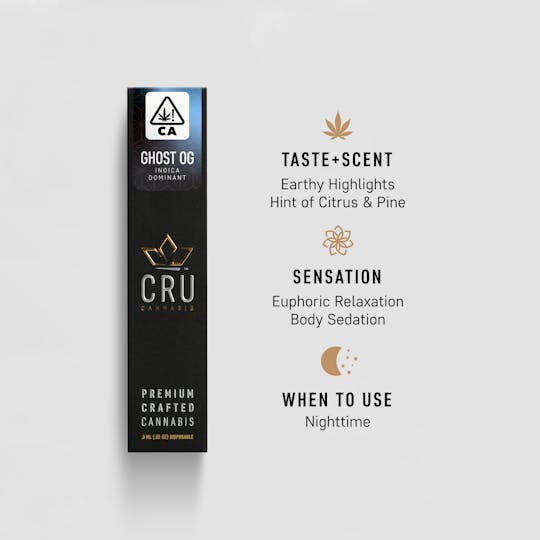 CRU Cannabis - Ghost OG (0.3ML Disposable Pen) - 1