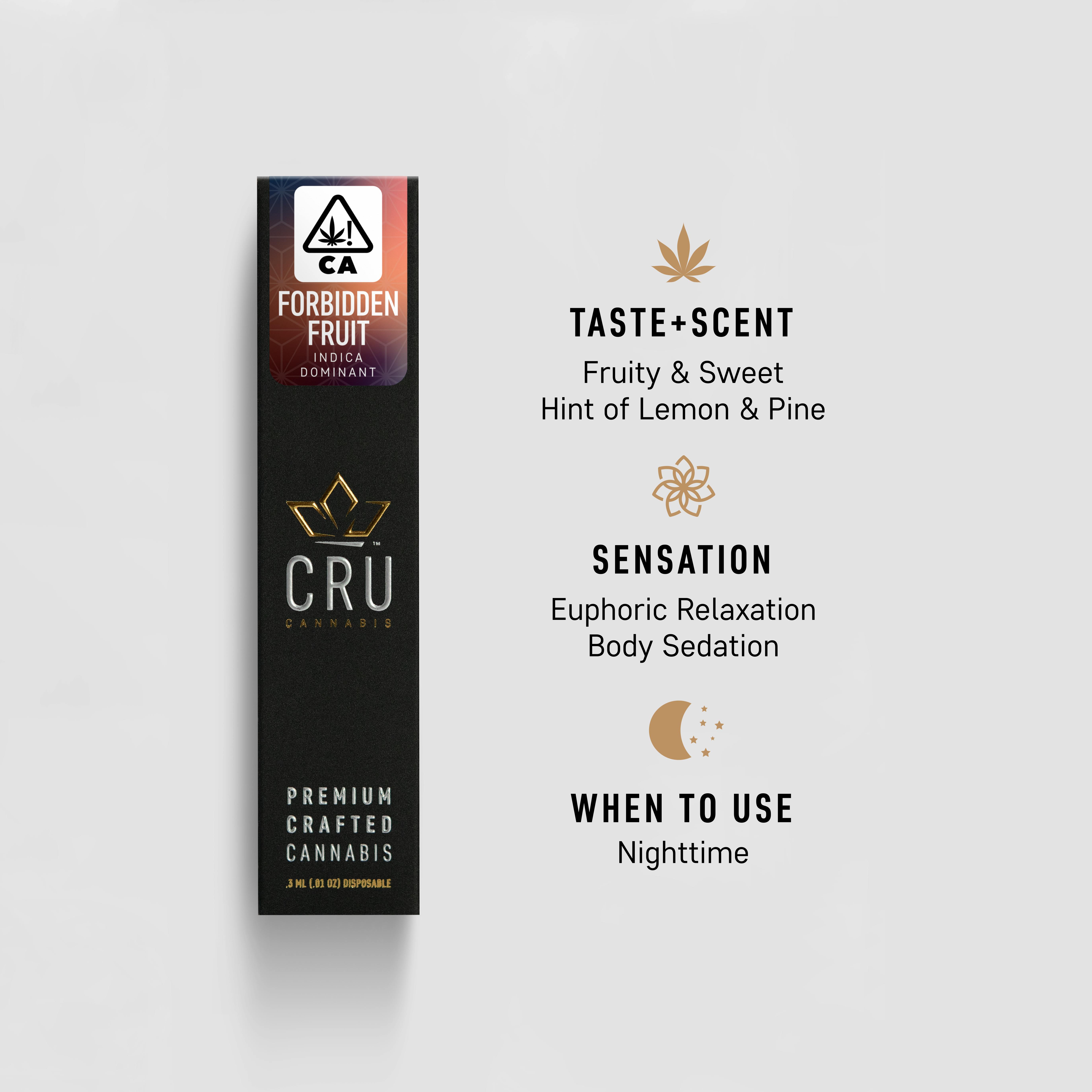 CRU Cannabis - Forbidden Fruit (0.3ML Disposable Pen) - 1