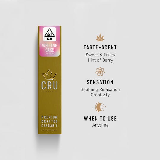 CRU Cannabis - Wedding Cake (0.3ML Disposable Pen) - 1