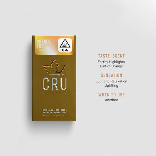 CRU Cannabis - Orange Fuel (0.75ML Oil Cartridge) - 1