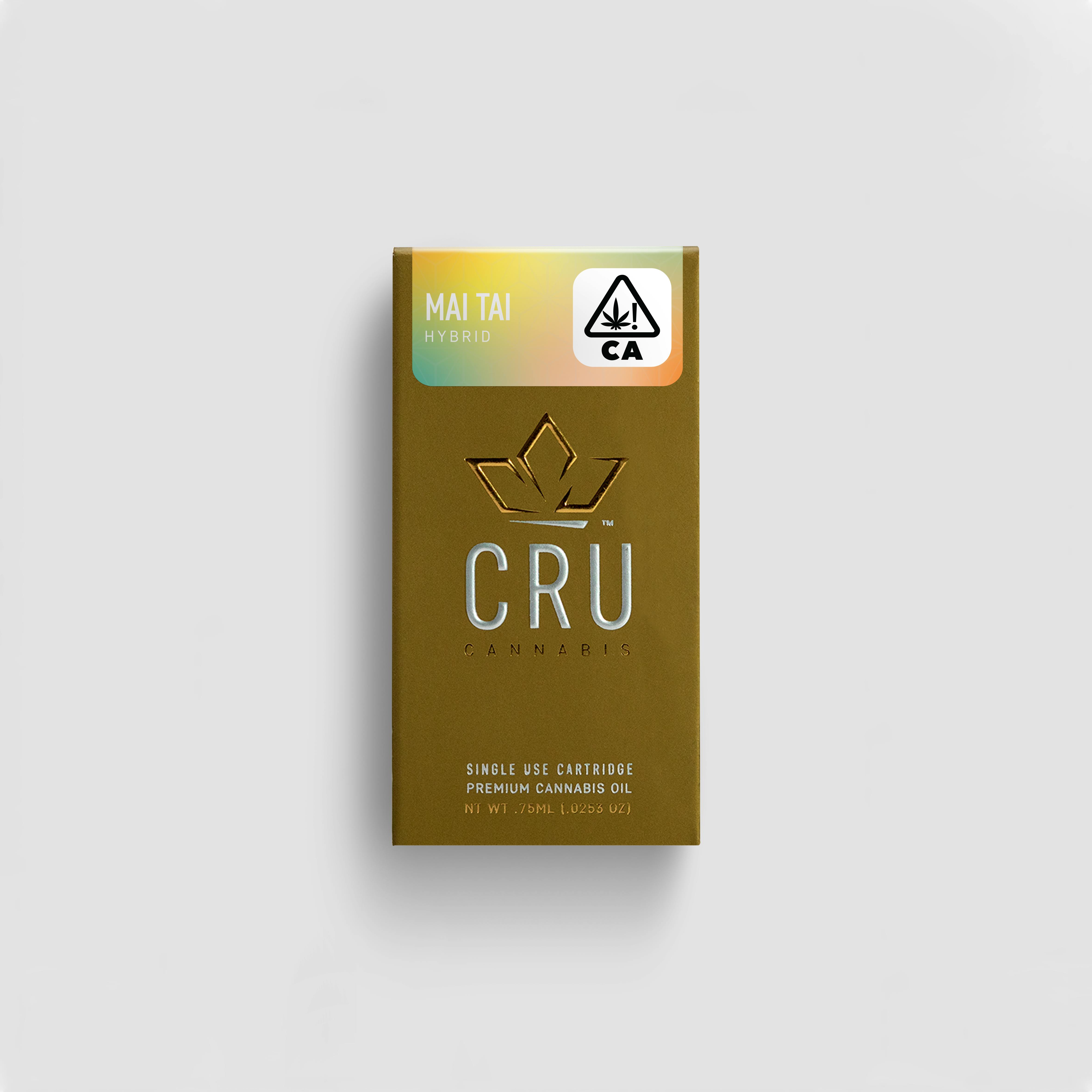 CRU Cannabis - Mai Tai (0.75ML Oil Cartridge) - 1