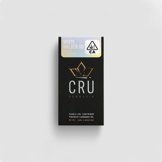 CRU Cannabis - White Walker OG (0.75ML Oil Cartridge) - 1