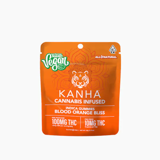 KANHA - KANHA | VEGAN NANO | Blood Orange Bliss | Indica | 100mg THC | 10-pack - 1