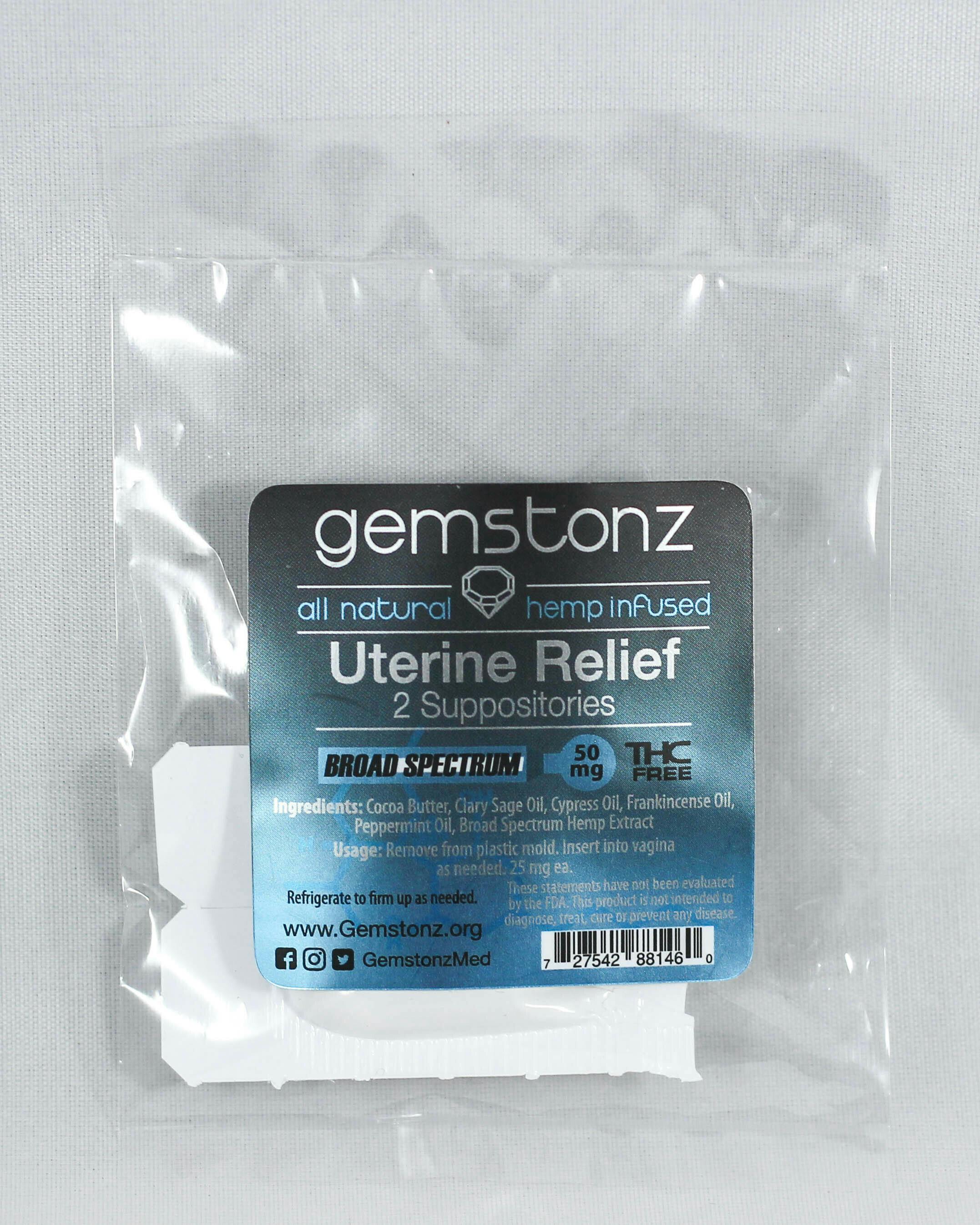 Gemstonz - Uterine Relief Suppositories - 1