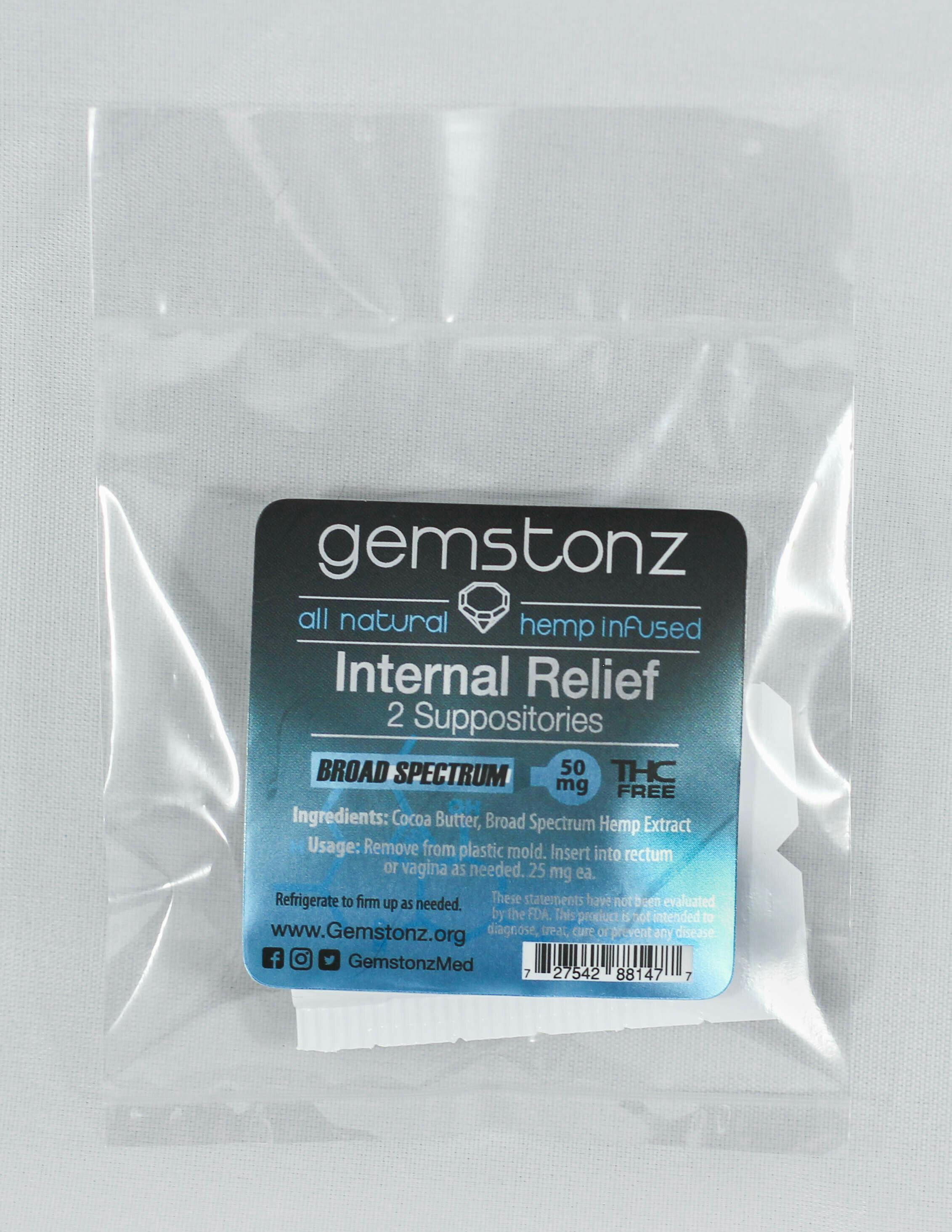 Gemstonz - Internal Relief Suppositories - 1