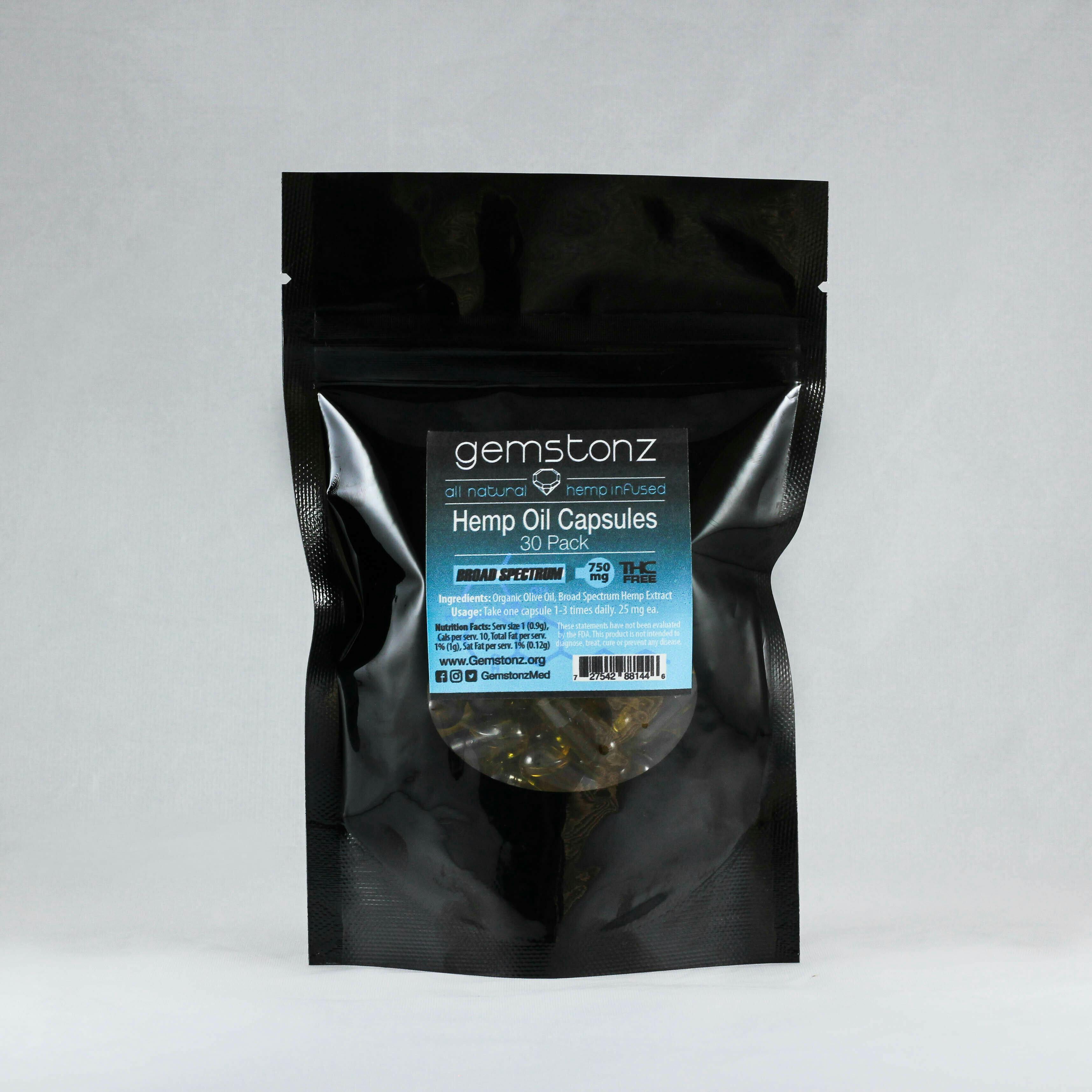 Gemstonz - Hemp CBD Capsules - 1