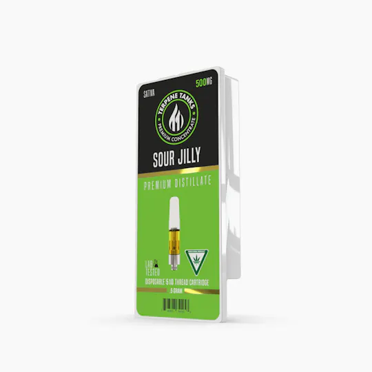 Terpene Tanks - Terpene Tanks Sour Jilly 510 Cartridge .5g - 1