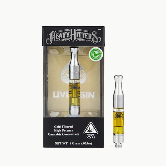 Heavy Hitters - Diamond OG 1g 483 Live Resin Cartridge - 1