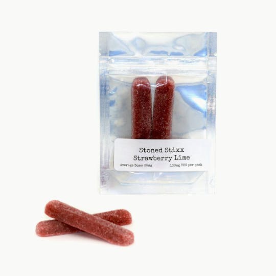 Double Dog Delicacies - Stoned Stixx - Strawberry Lime 100mg - 1