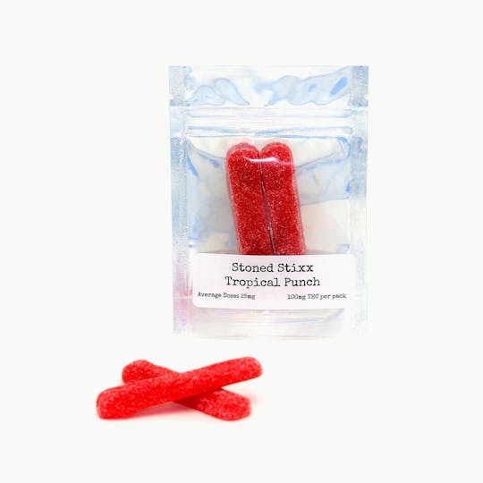 Double Dog Delicacies - Stoned Stixx - Tropical Punch 100mg - 1