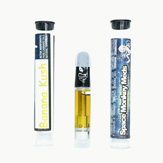 Space Monkey Meds - Banana Kush- Vape Cartridge - 1