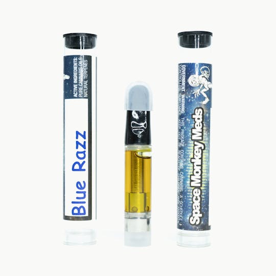 Space Monkey Meds - Blue Razz- Vape Cartridge - 1