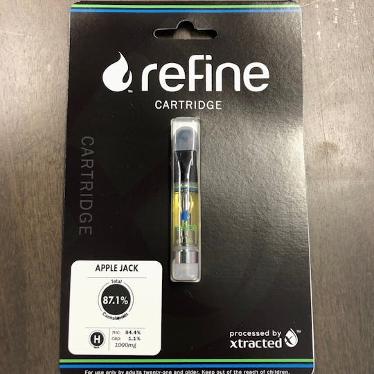 Refine New England (Medical) - Apple Jack Distillate Cartridge (1 Gram) - 1