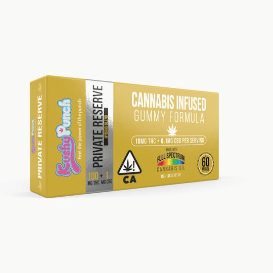 Kushy Punch CA - Private Reserve Cannabis Infused Gummy - 1