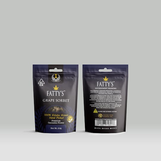 Fatty's - Grape Sorbet - 3.5g Fatty's Flower - 1