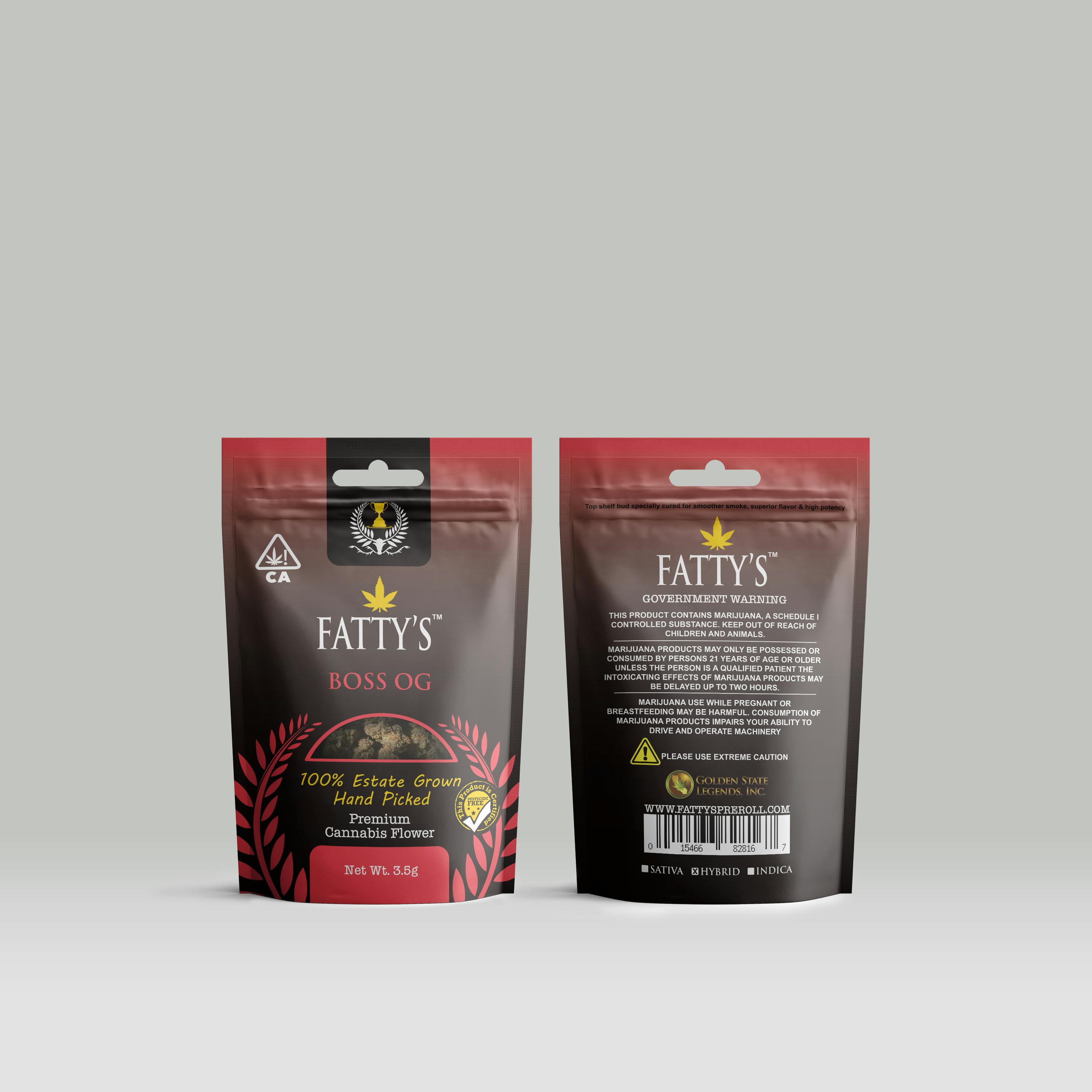 Fatty's - Boss OG - 3.5g Fatty's Flower - 1