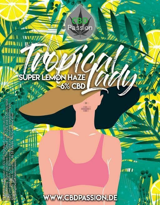 CBD Passion - "Tropical Lady" - Super Lemon Haze 6% CBD - 2g - 1