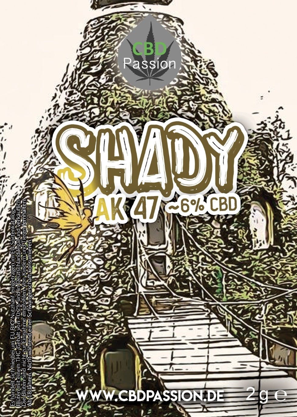CBD Passion - "Shady" - AK 47 6% CBD - 2g - 1