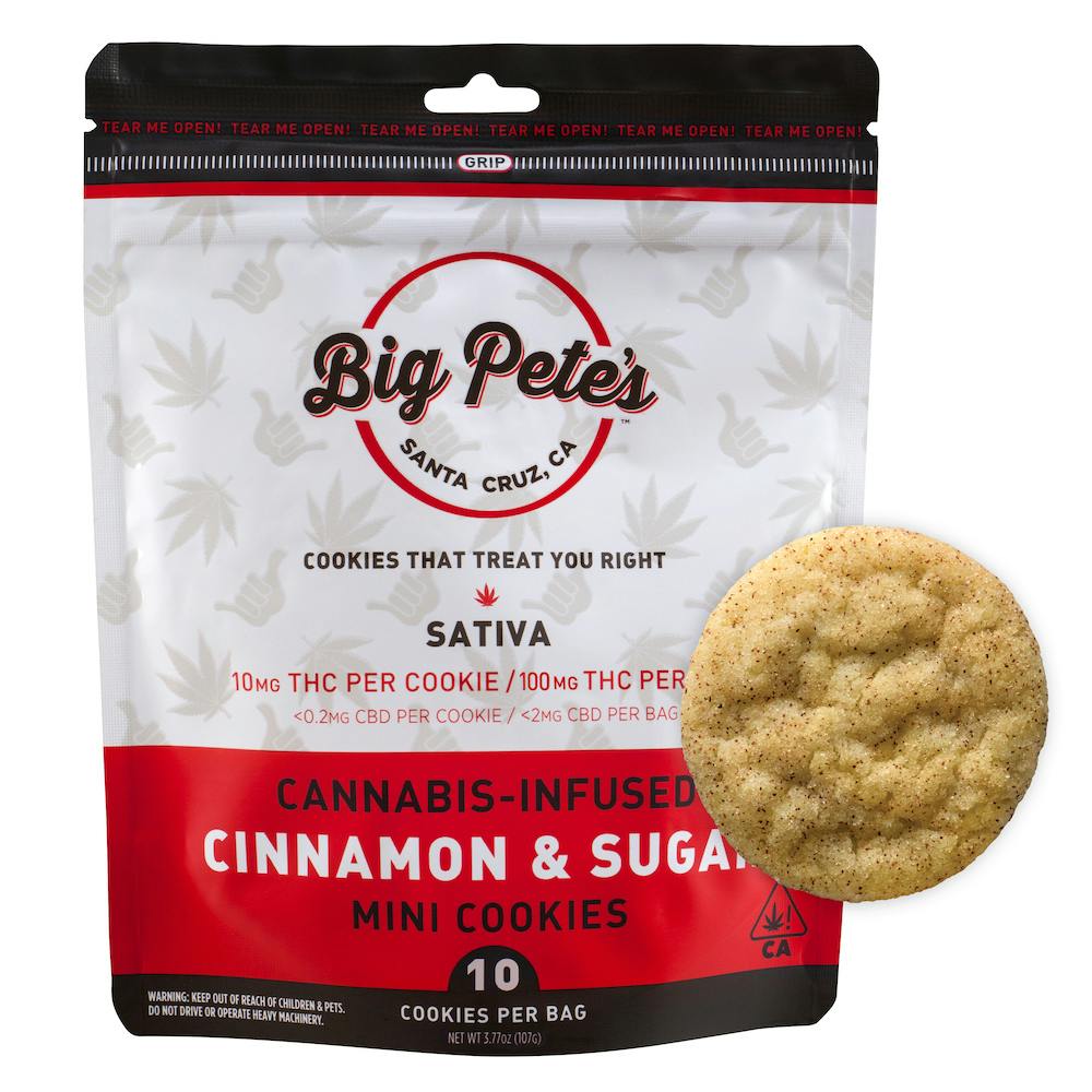 Big Pete's Treats - Cinnamon & Sugar Cookie Sativa 100mg (10pk) - 1