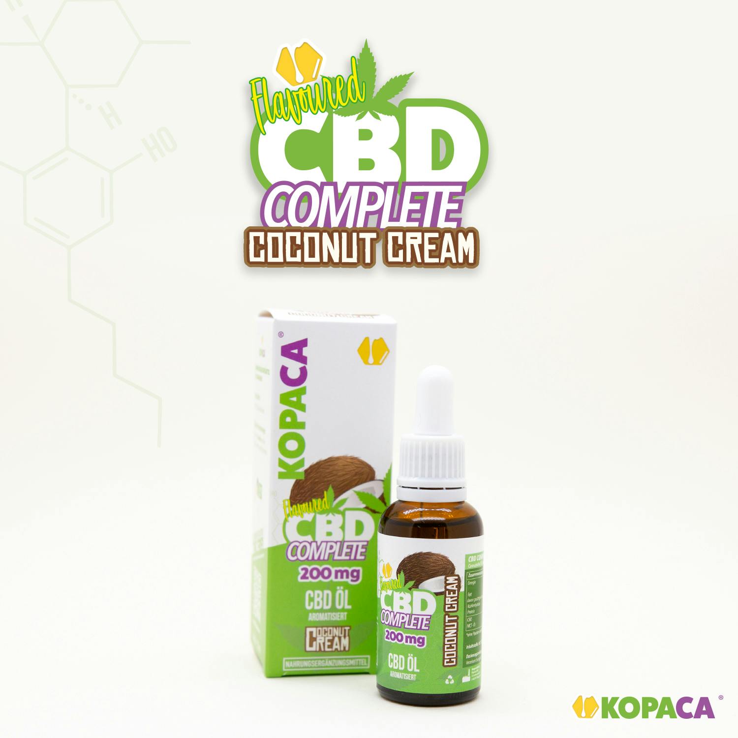 Kopaca - Flavoured CBD Complete - Coconut Cream - 1
