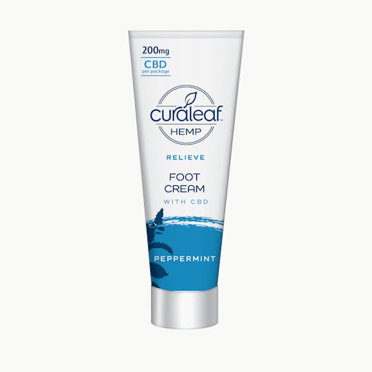 Curaleaf Hemp - Foot Cream - Peppermint 200mg CBD - 1