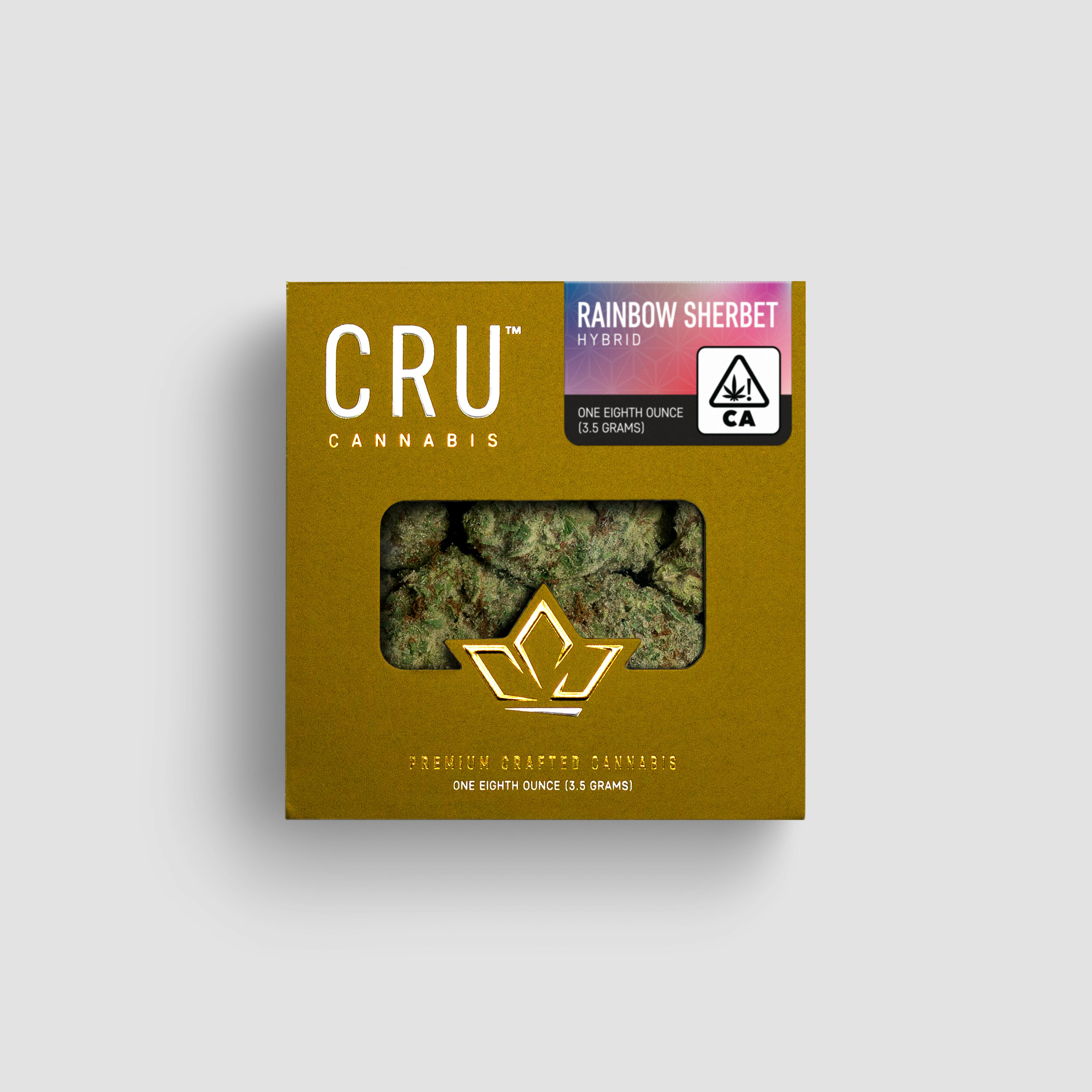 CRU Cannabis - Rainbow Sherbet (3.5 Grams) - 1