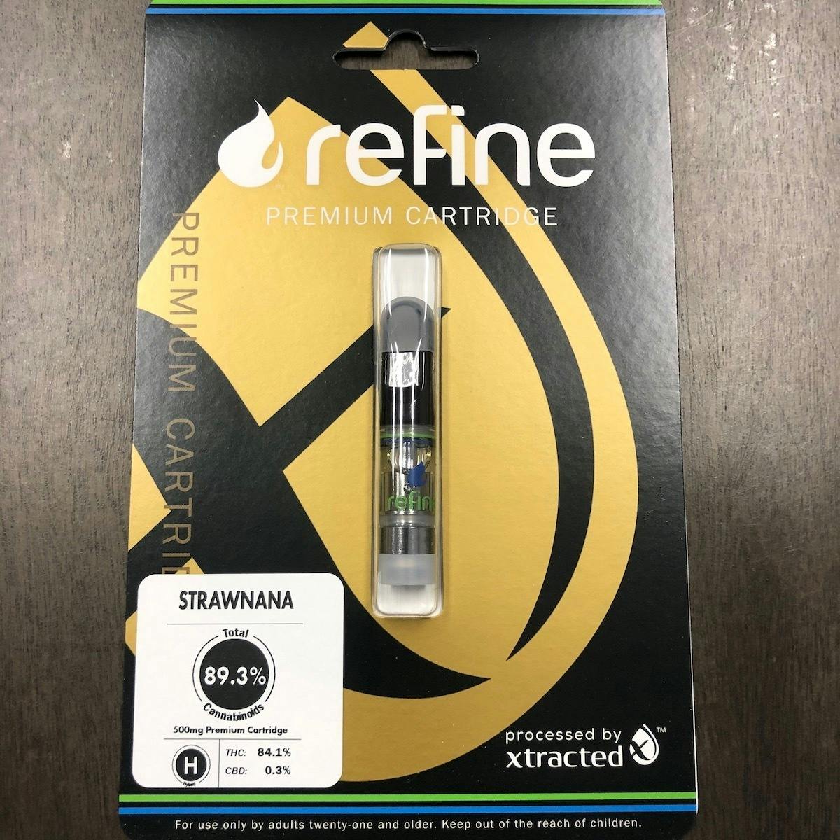 Refine New England (Medical) - Strawnana Distillate Cartridge (1/2 Gram) - 1