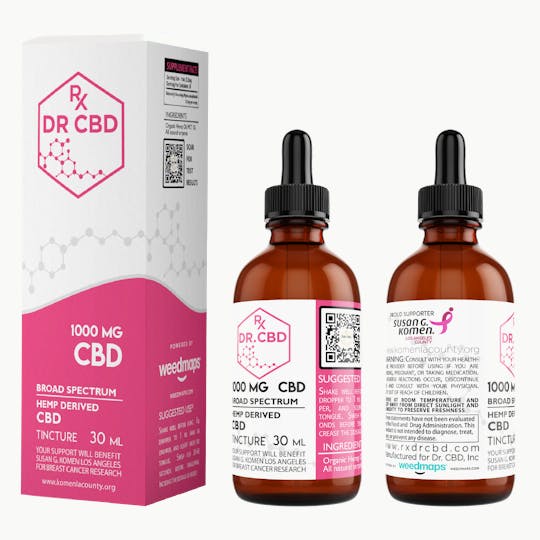 Dr. CBD - 1000mg Broad Spectrum Oil - Project Susan G. Komen - 1