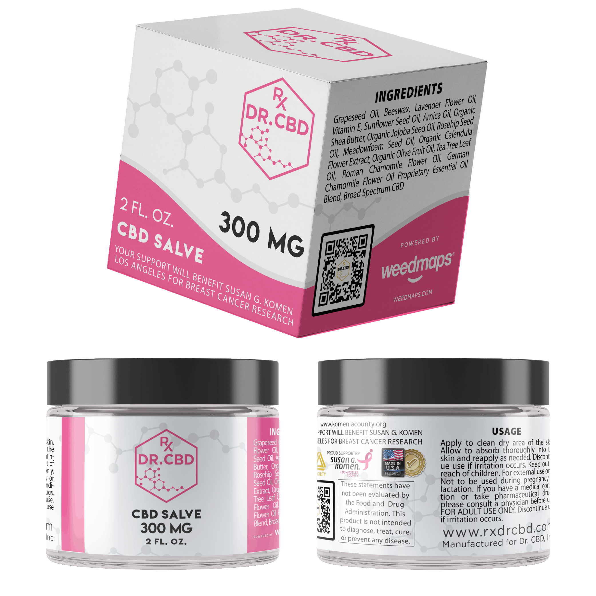 Dr. CBD - 300mg Broad Spectrum Salve - Susan G. Komen - 1