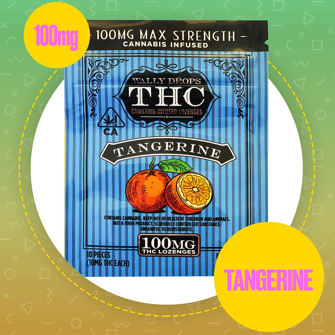 Wally Drops - Wally Drops THC Lozenges 100mg - Tangerine - 1