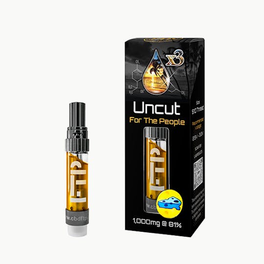 CBD For The People - CBD 81% (x3) Uncut Wax Cartridge - Blue Cheddar - 1