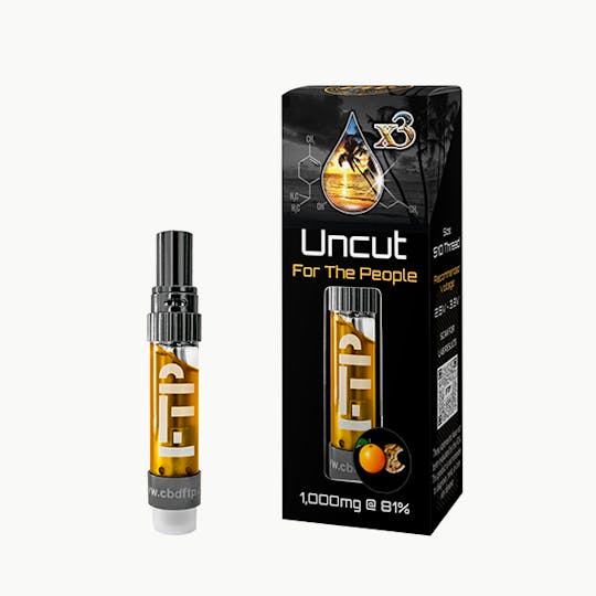 CBD For The People - CBD 81% (x3) Uncut Wax Cartridge - Orange Cookies - 1
