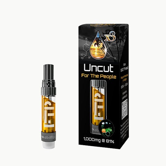 CBD For The People - CBD 81% (x3) Uncut Wax Cartridge - Pineapple Exp. - 1