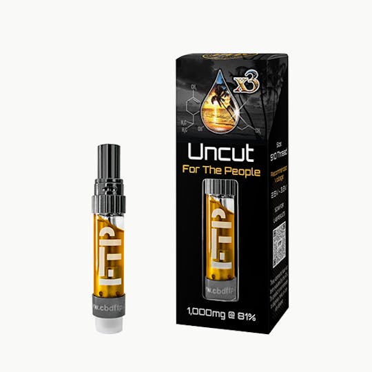 CBD For The People - CBD 81% (x3) Uncut Wax Cartridge - Raw Natural - 1