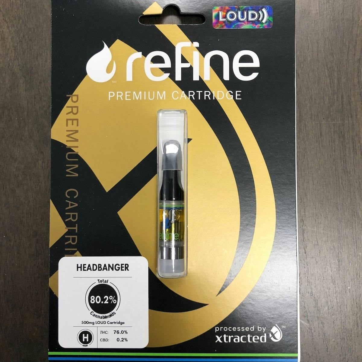 Refine New England (Medical) - Loud Resin Cartridge (0.5g) - Headbanger - 1