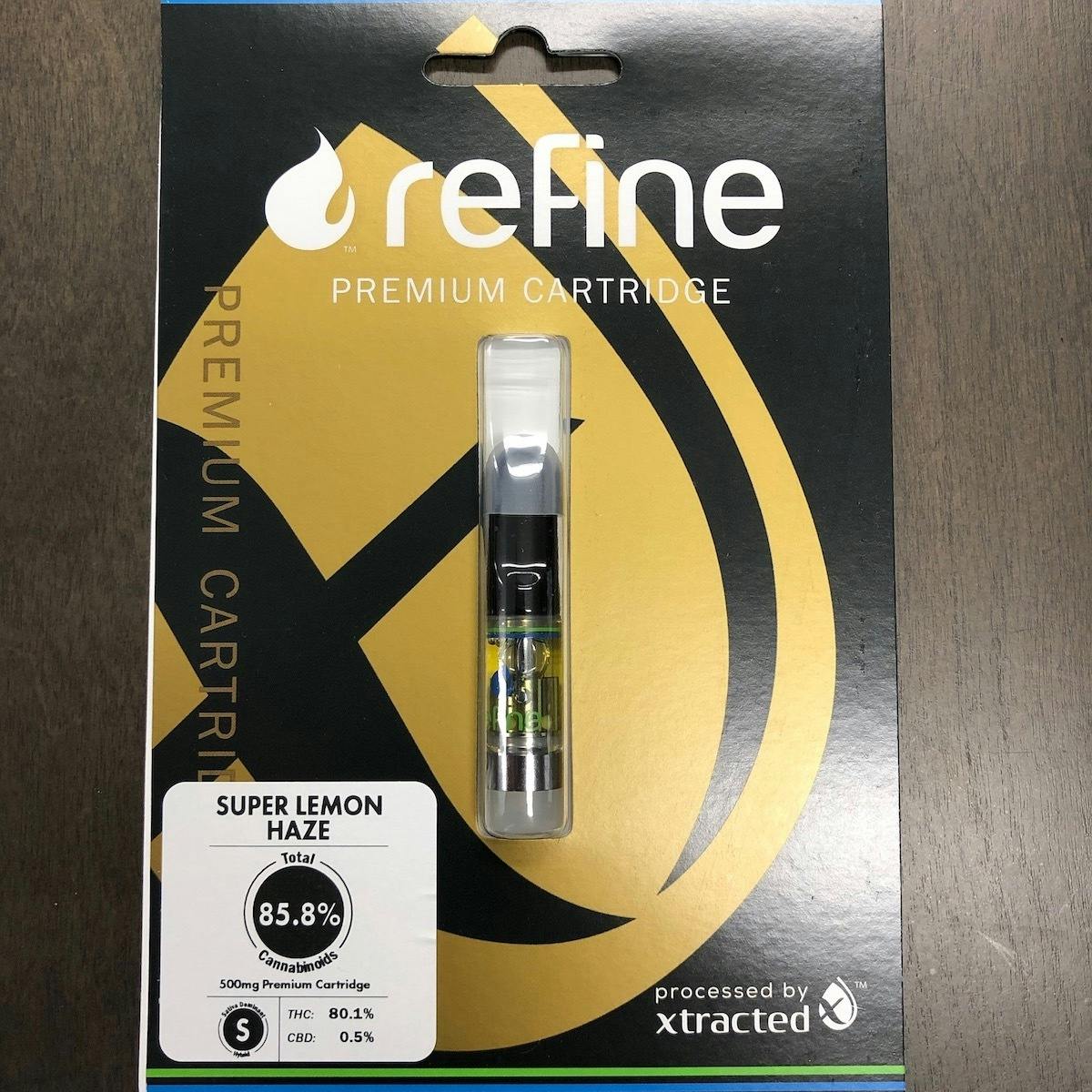 Refine New England (Medical) - Super Lemon Haze Distillate Cartridge (1/2 Gram) - 1
