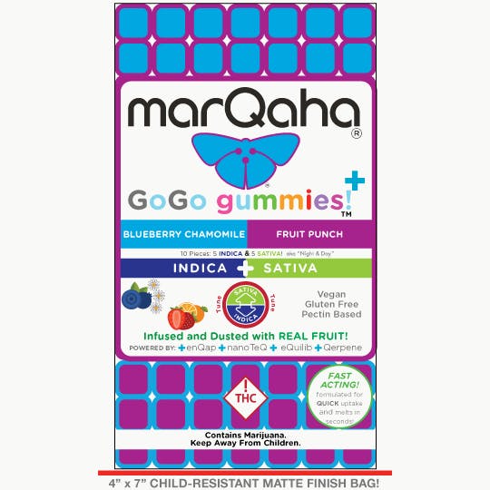 MarQaha - MIXED Blueberry Chamomile / Fruit Punch GoGo Gummy - 1