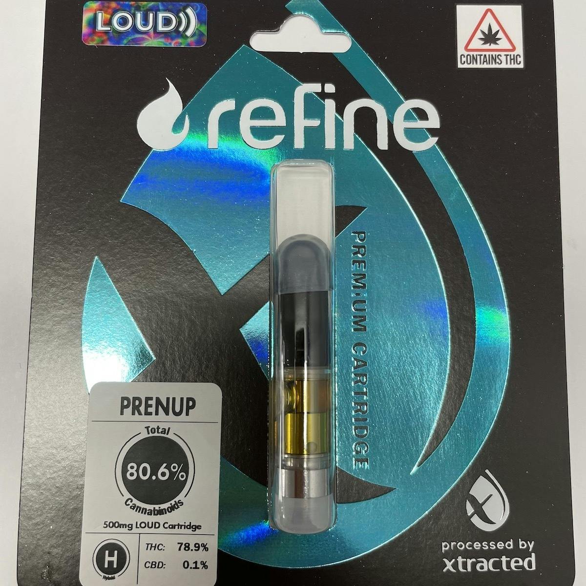 Refine New England (Medical) - Loud Resin Cartridge (0.5g) - PreNup - 1