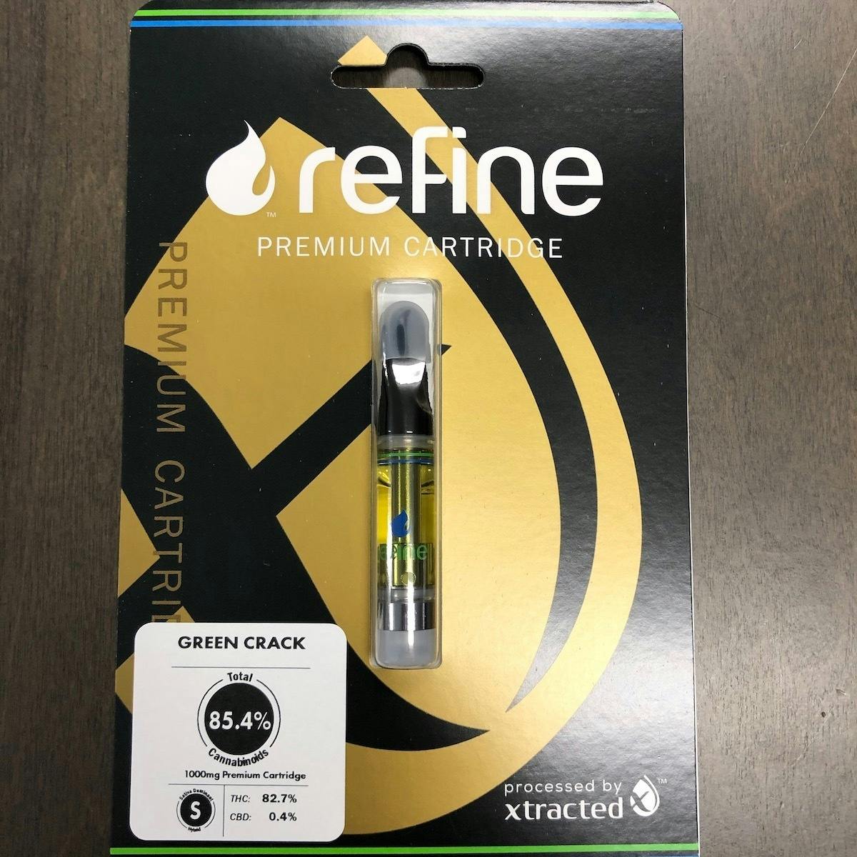 Refine New England (Medical) - Green Crack Distillate Cartridge (1 Gram) - 1