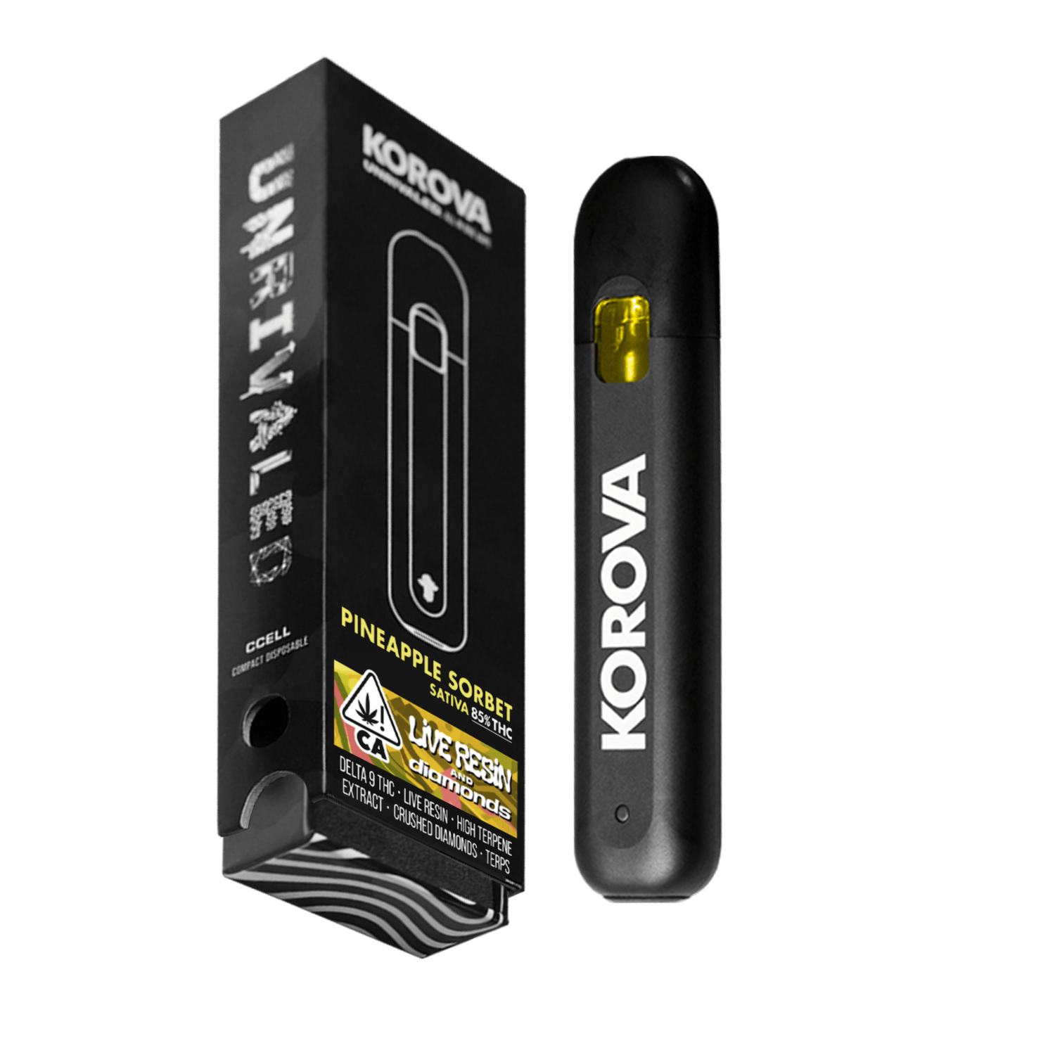 Korova - LIVE RESIN Pineapple Sorbet 1g All-In-One Vape - 1