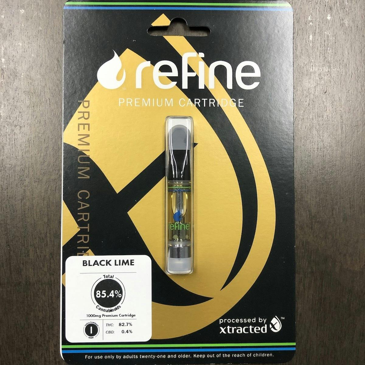 Refine New England (Medical) - Black Lime Distillate Cartridge (1 Gram) - 1