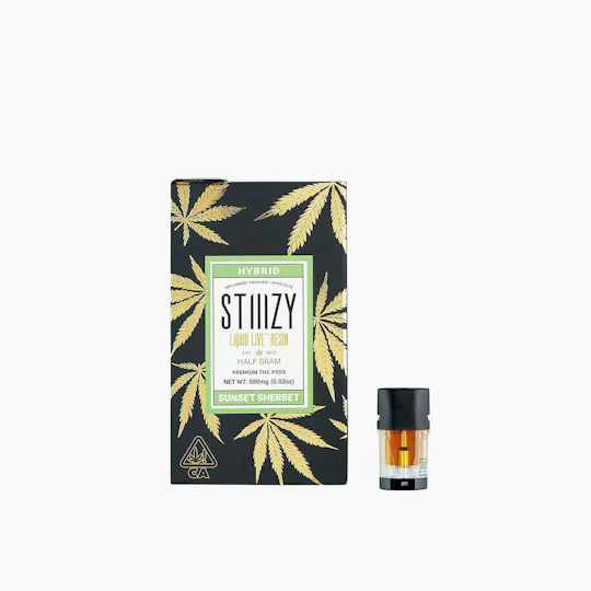 STIIIZY - Vape Cartridge - SUNSET SHERBET .5G Live Resin Pod - STIIIZY - 1