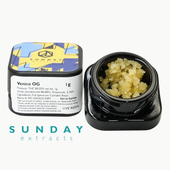 Sunday Extracts - 1g Concentrate Venice OG - 1