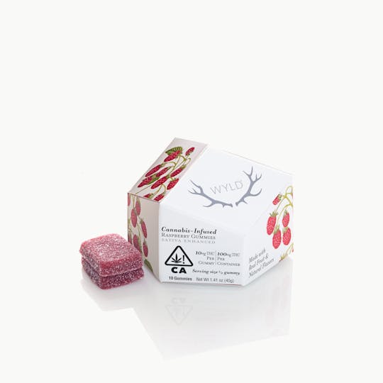 WYLD - Raspberry Sativa Enhanced Gummies 100mg - 1